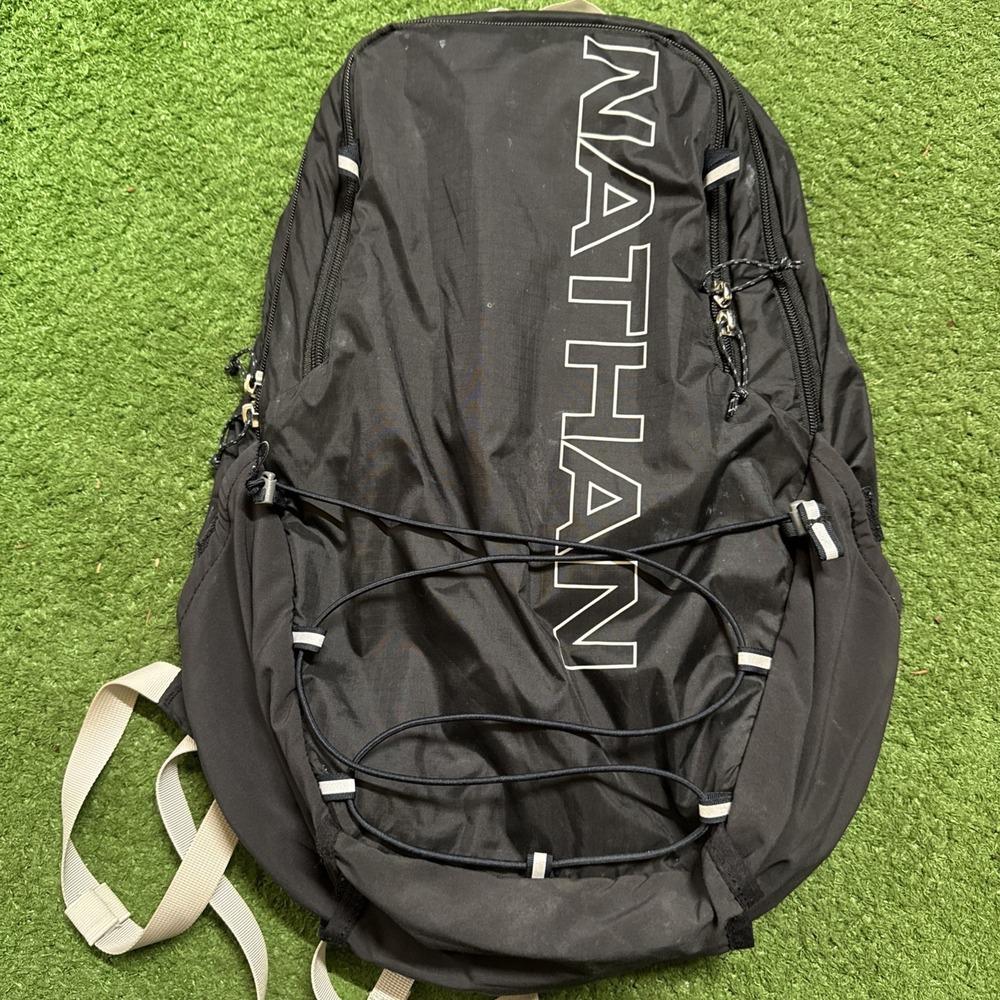 Nathan Race Black Running Backpack Hydration Pack‎ Bag No Bladder